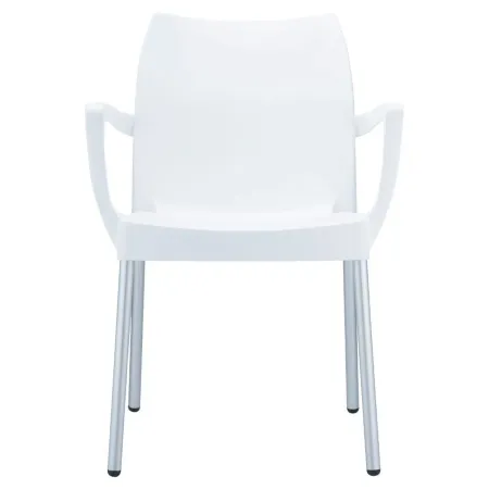 DOLCE RESIN OUTDOOR ARM CHAIR WHITE
