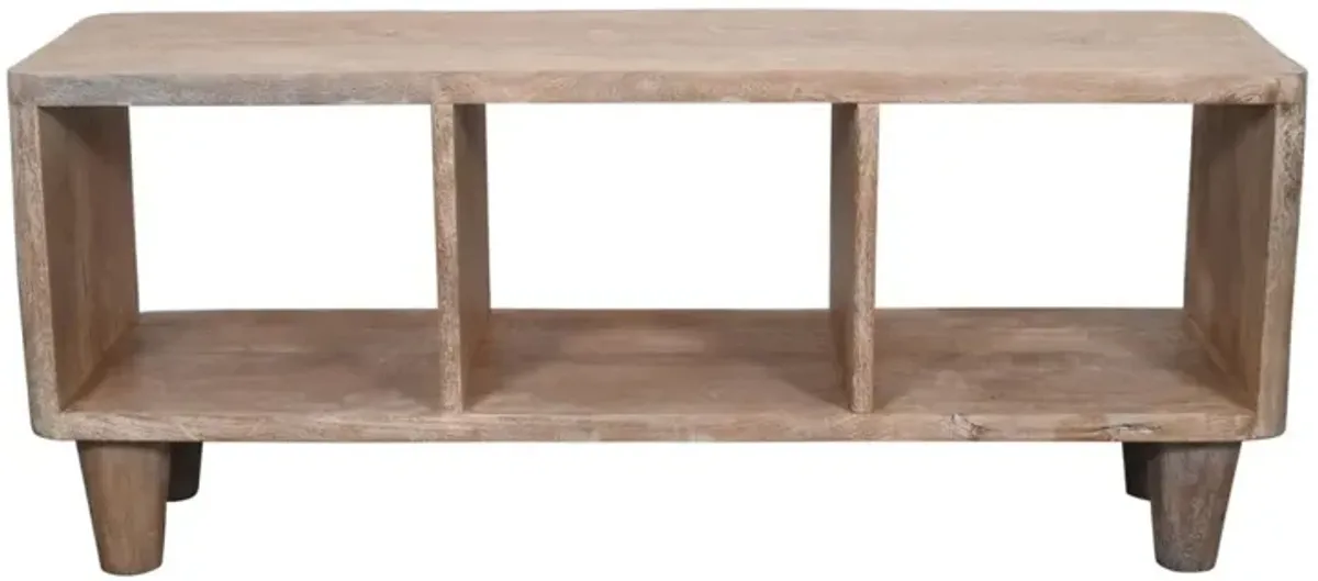 Jofran Origins Washed Sand Media Entertainment TV Stand