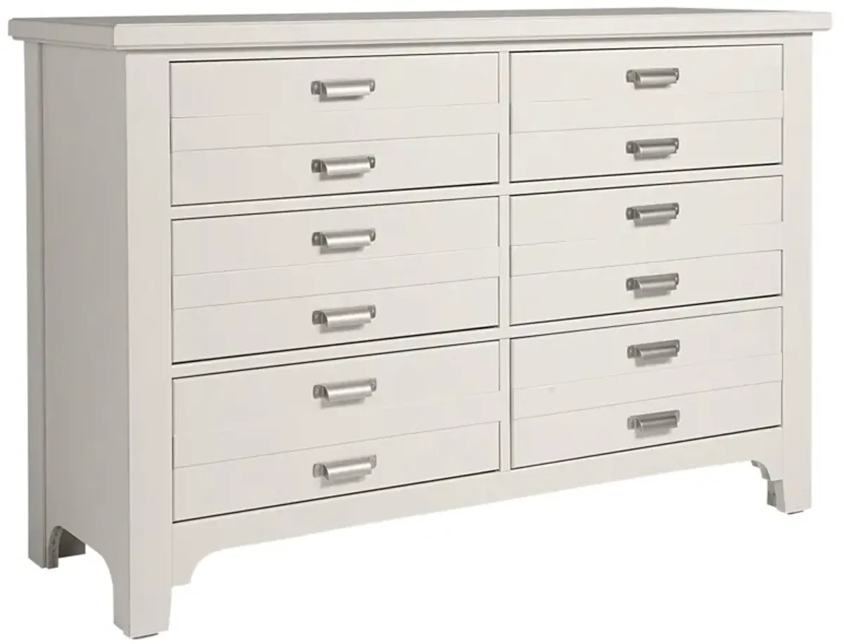 Bungalow Lattice 6-Drawer Double Dresser