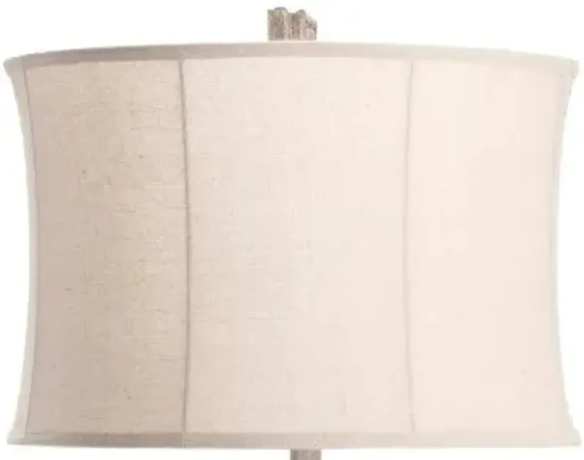 Crestview Pelican Sand Stone/White Washed Table Lamp