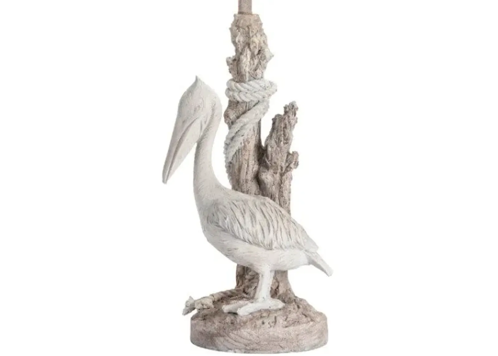 Crestview Pelican Sand Stone/White Washed Table Lamp