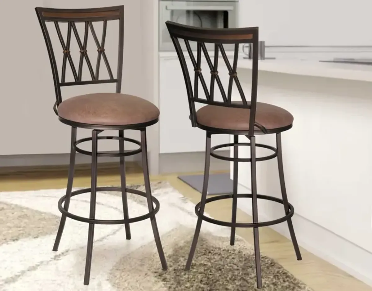 Steve Silver Sedona Dark Camel Bar Stool