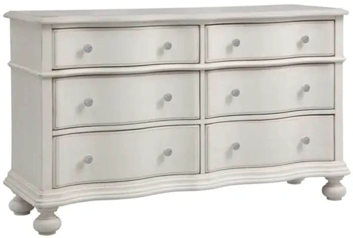 American Woodcrafters Rodanthe Bureau in Dove White