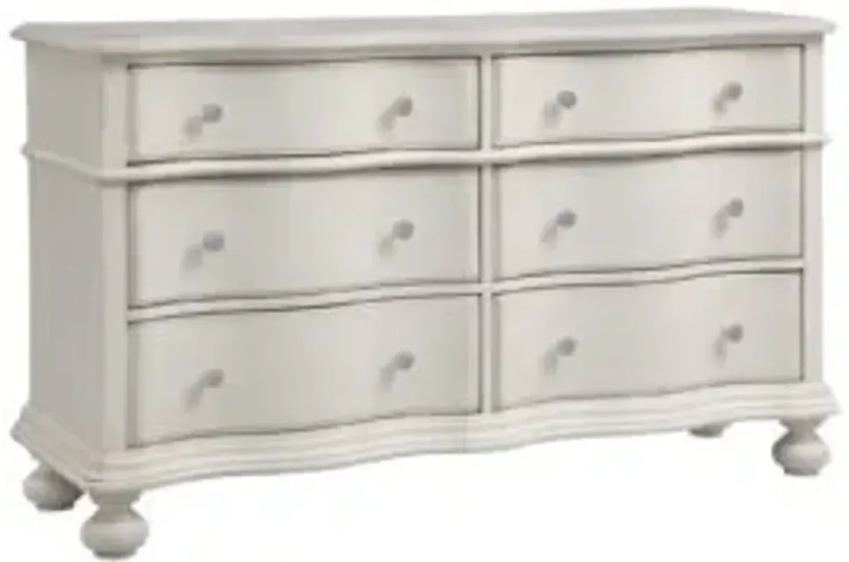 American Woodcrafters Rodanthe Bureau in Dove White