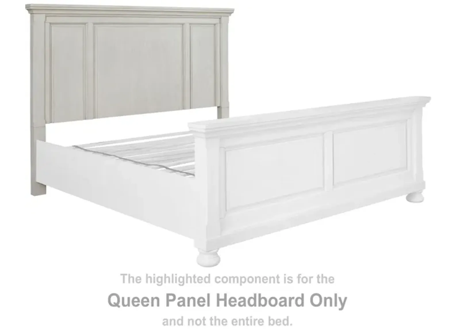 Ashley Robbinsdale Panel Antique White Queen Headboard