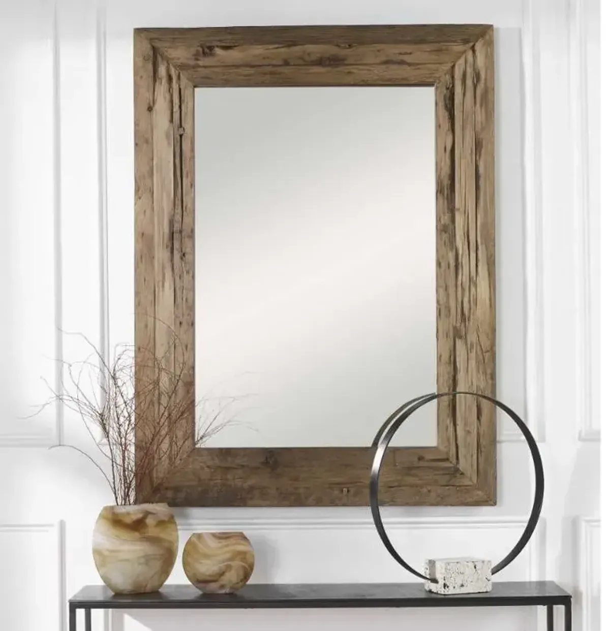 Uttermost Rennick Brown Rustic Mirror