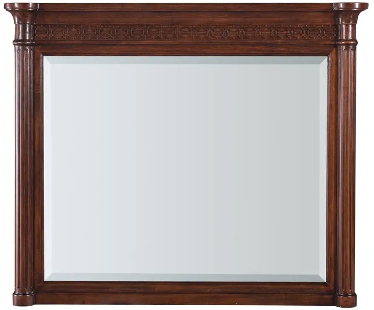 Hooker Furniture Charleston Landscape Mirror with Top Moulding