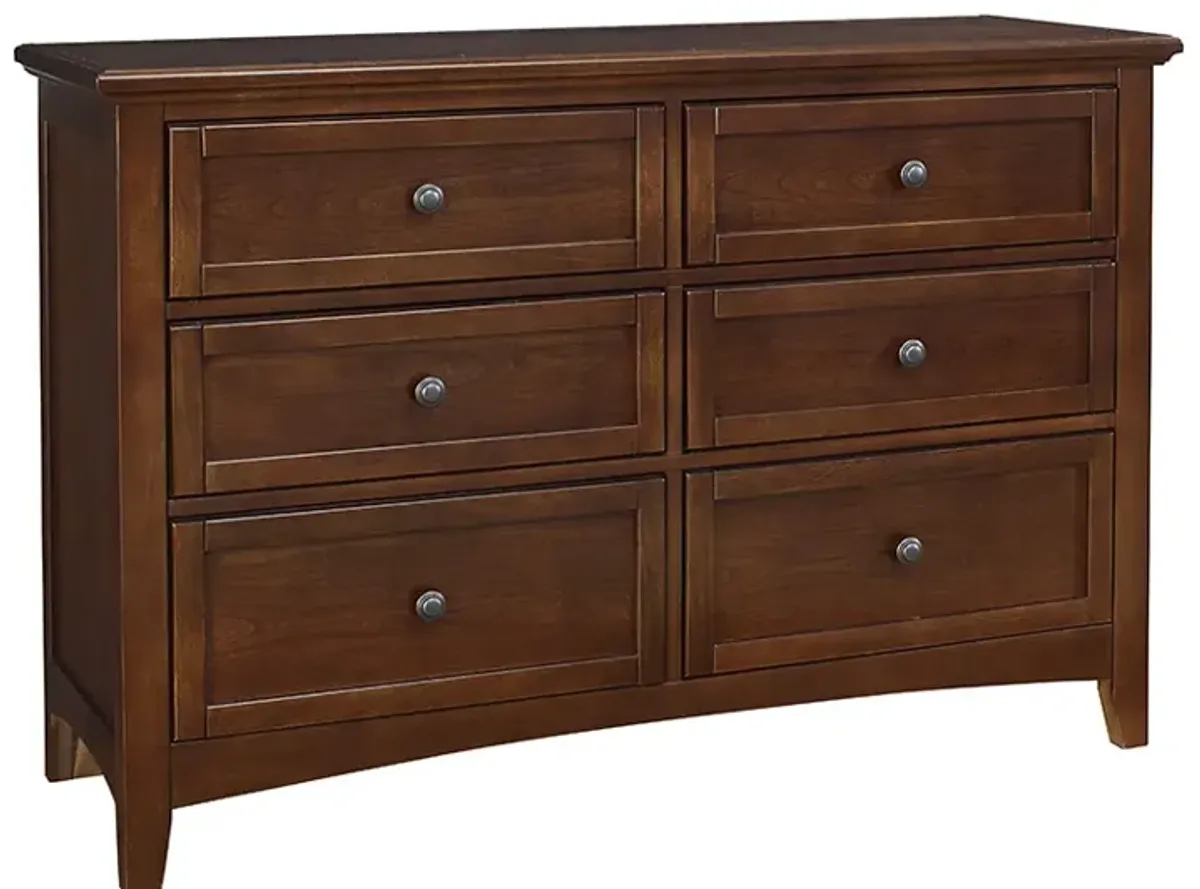 Vaughan-Bassett Bonanza Cherry 6-Drawer Double Dresser