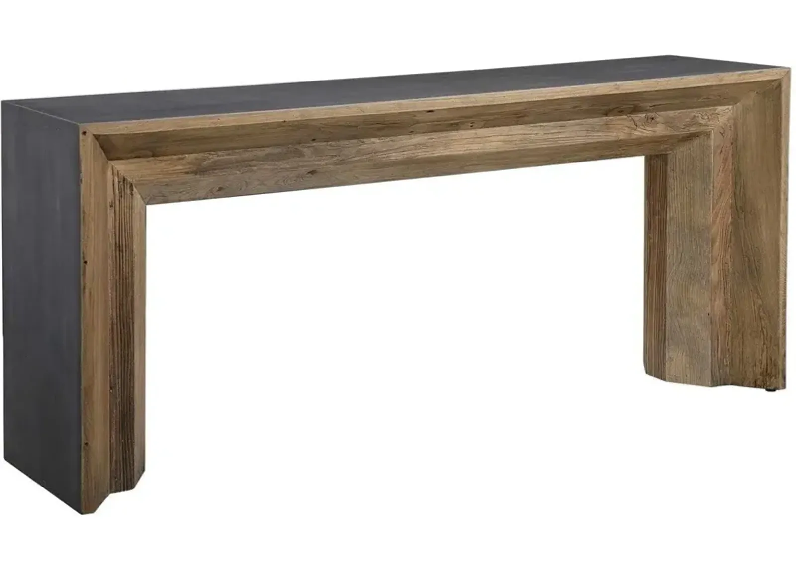 Uttermost Vail Gray Reclaimed Wood Console Table