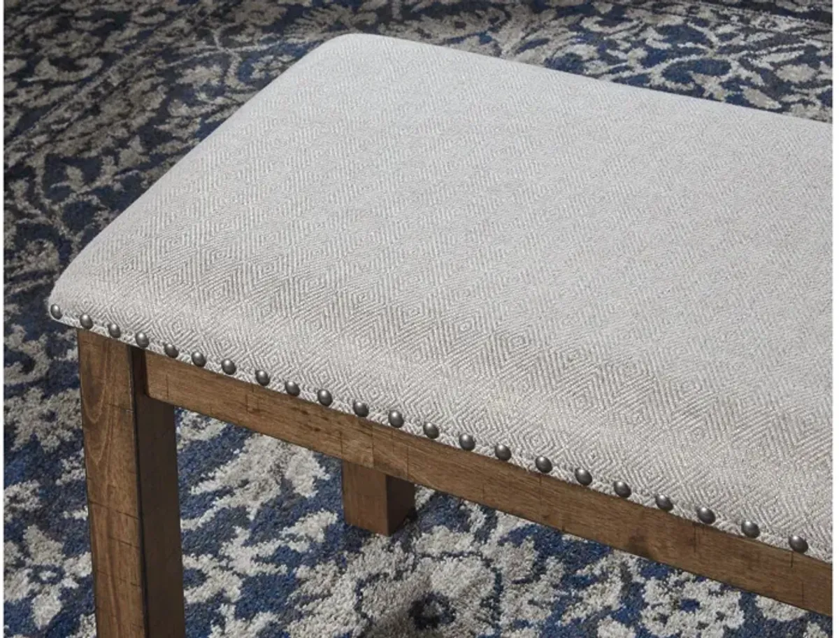 Ashley Moriville Beige Upholstered Bench