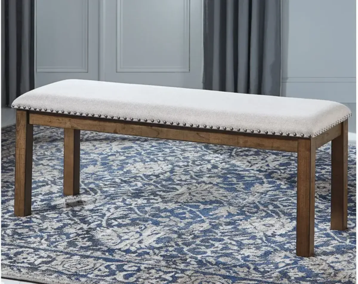 Ashley Moriville Beige Upholstered Bench