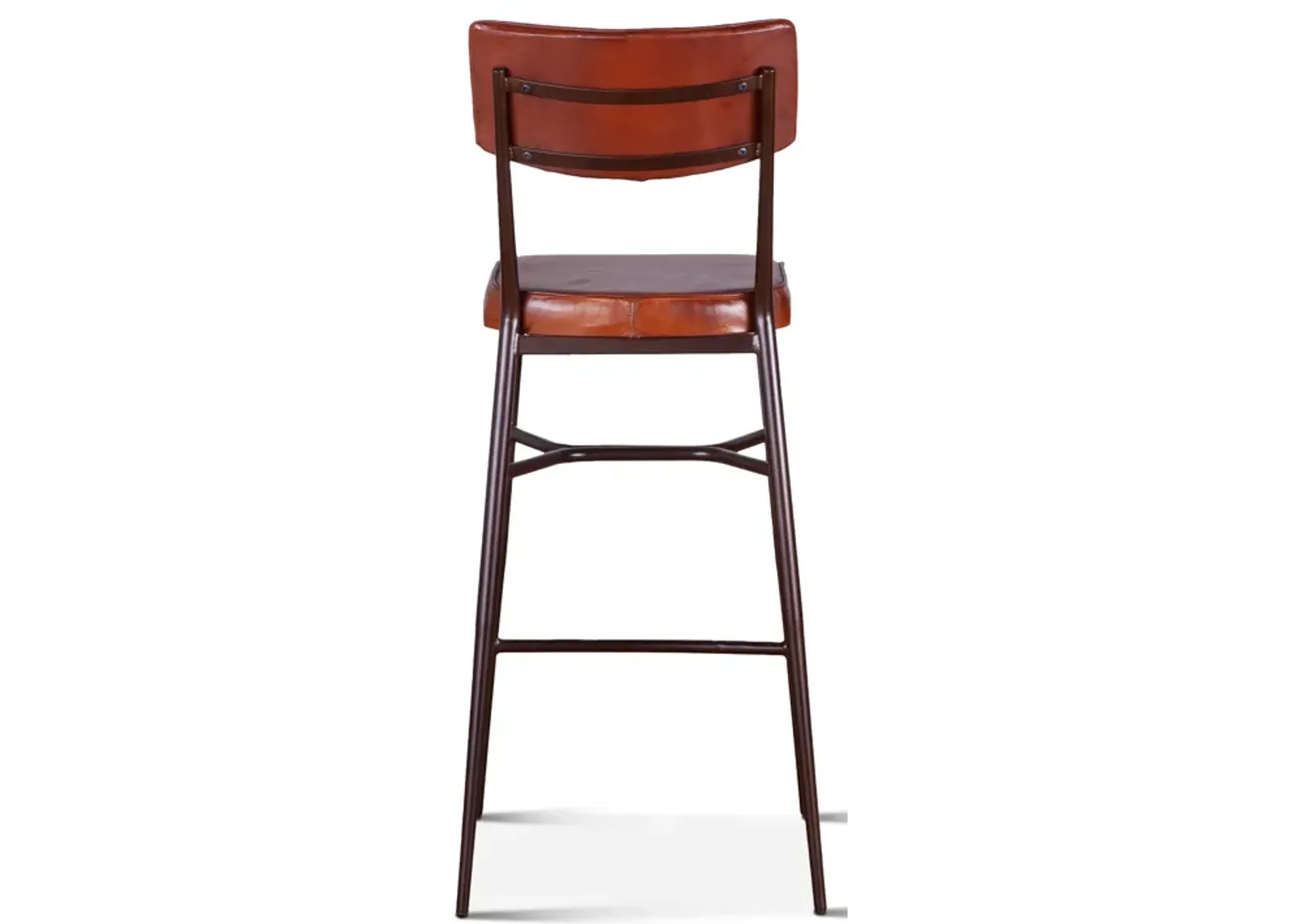 Home Trends Design Wellington High Back Leather Bar Chair