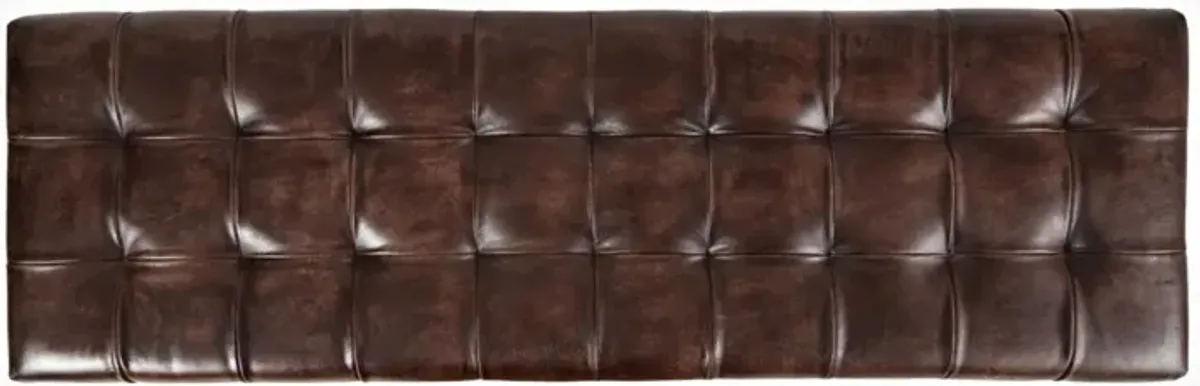 Jofran Hogan Large Ottoman Dark Sienna