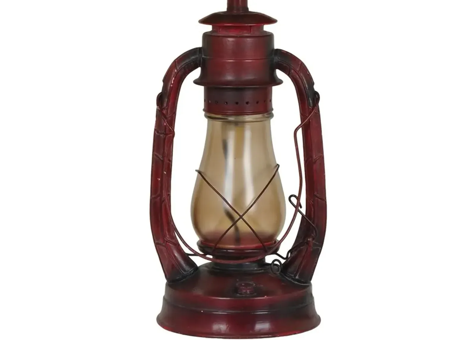 Crestview Lauren Rustic Red Table Lamp