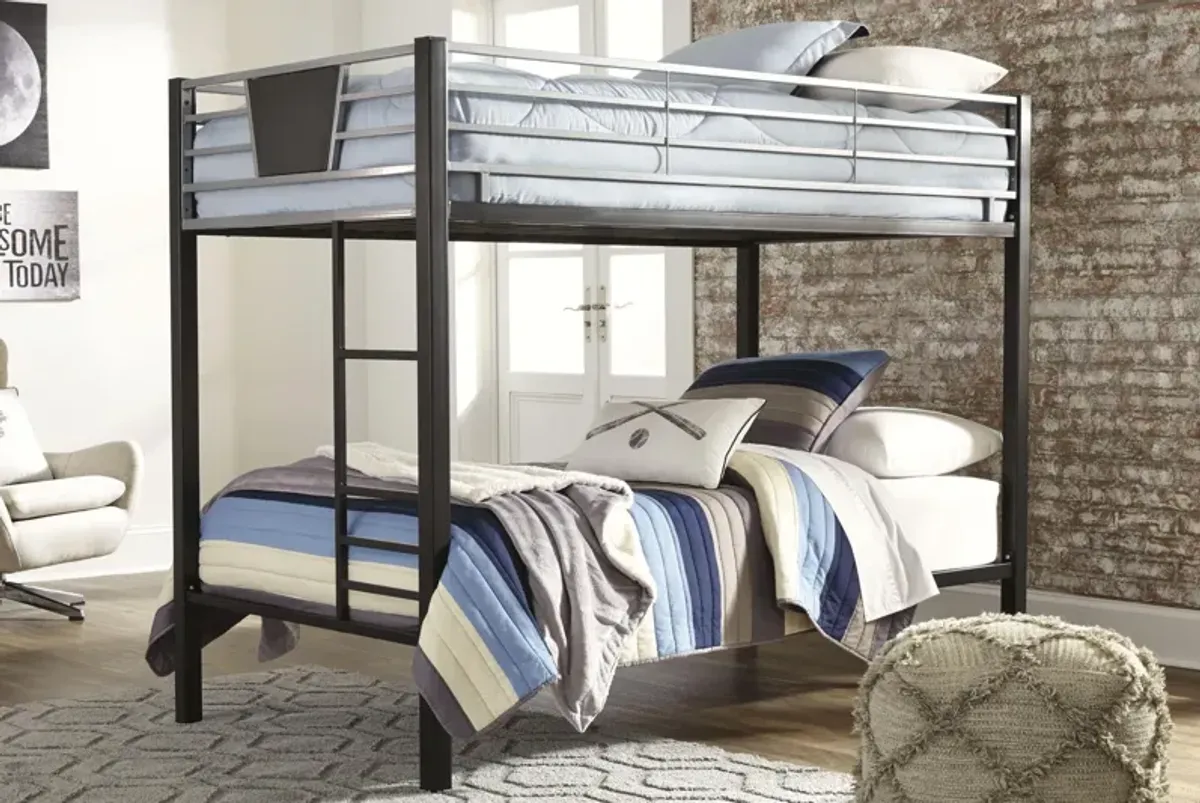 Ashley Kids/Teens Dinsmore Twin/Twin Bunk Bed with Ladder