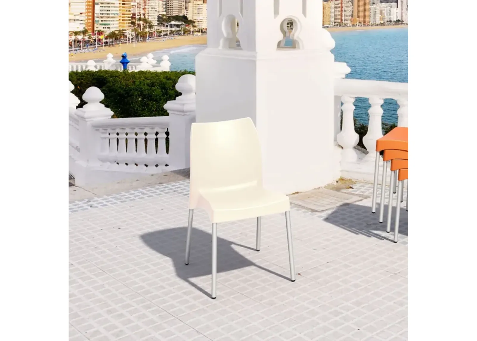 Compamia Vita Resin Outdoor Dining Chair Beige