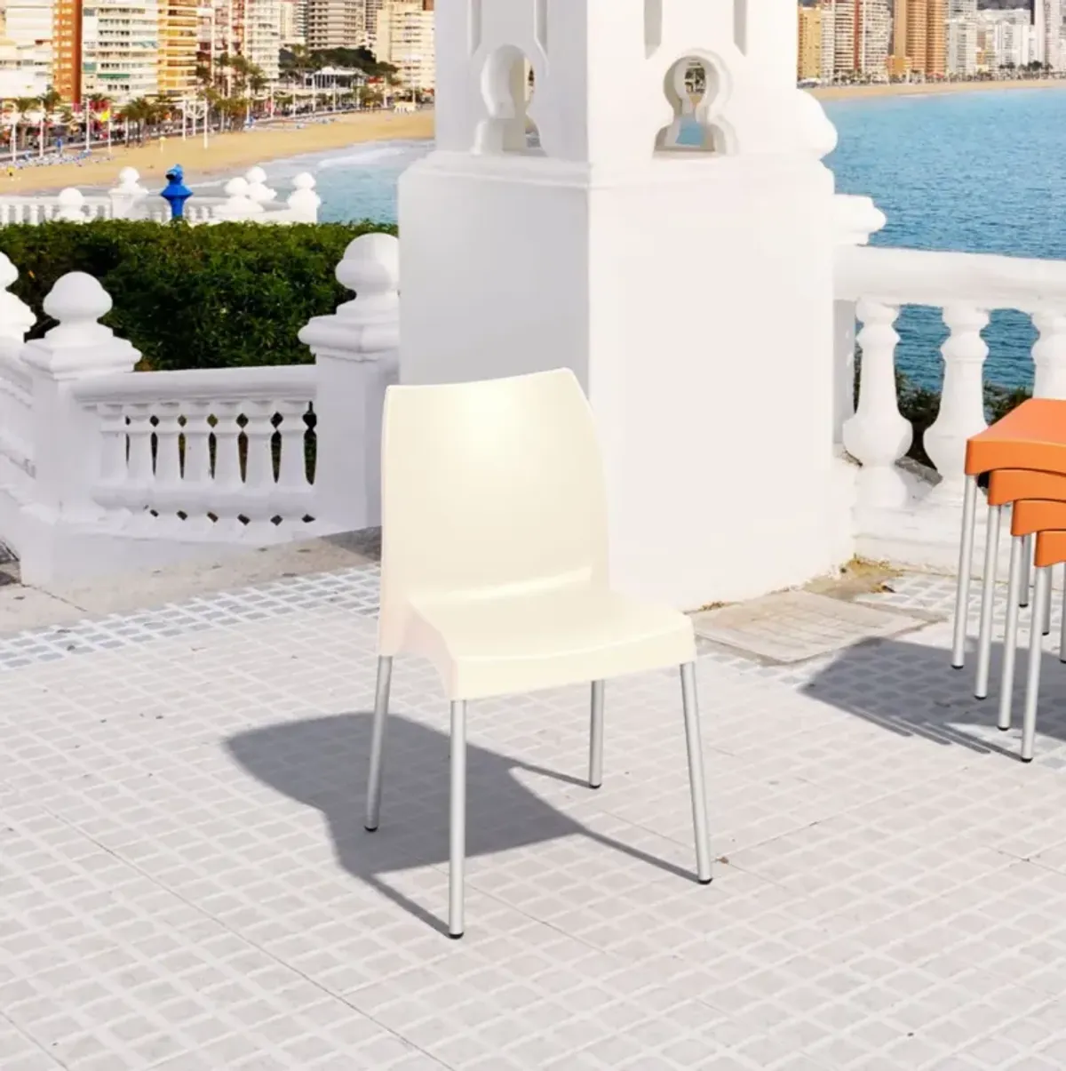 Compamia Vita Resin Outdoor Dining Chair Beige