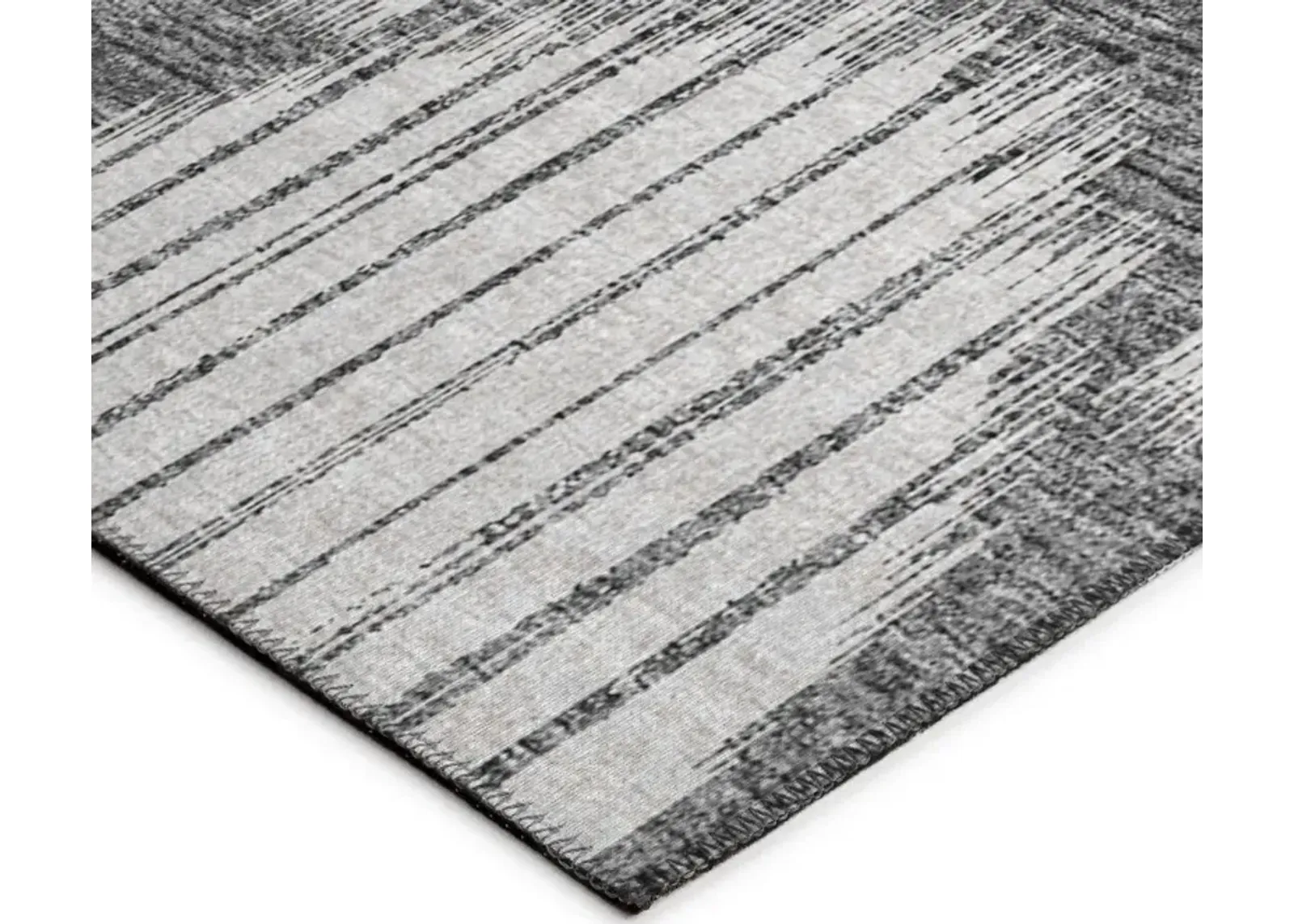 Dalyn Modern Striped Charcoal Orb 5'X8' Area Rug