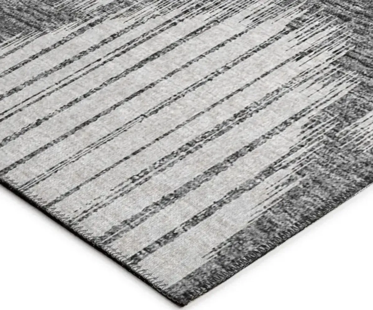 Dalyn Modern Striped Charcoal Orb 5'X8' Area Rug