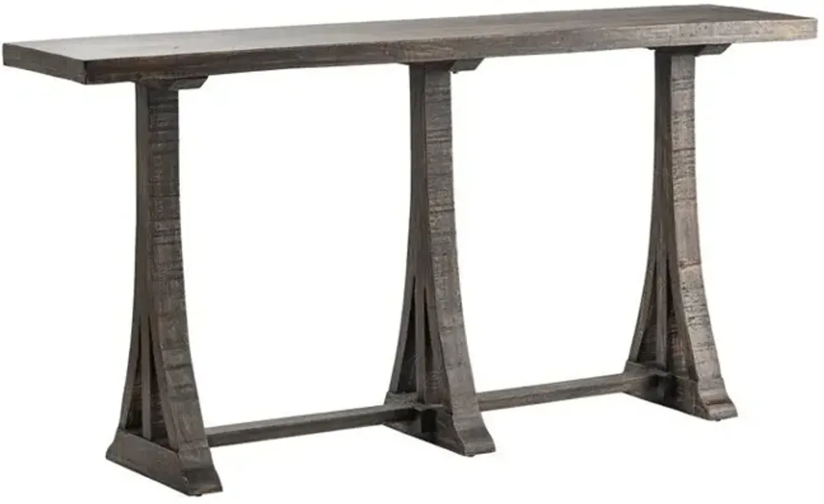 Crestview Alpine Dark Brown Console Table