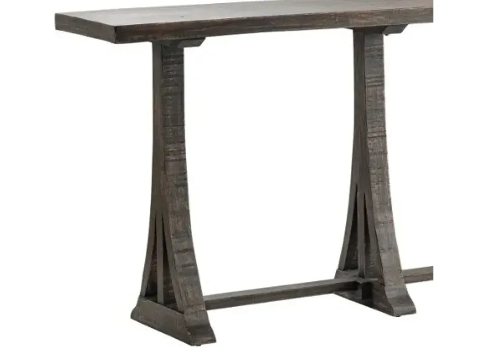 Crestview Alpine Dark Brown Console Table