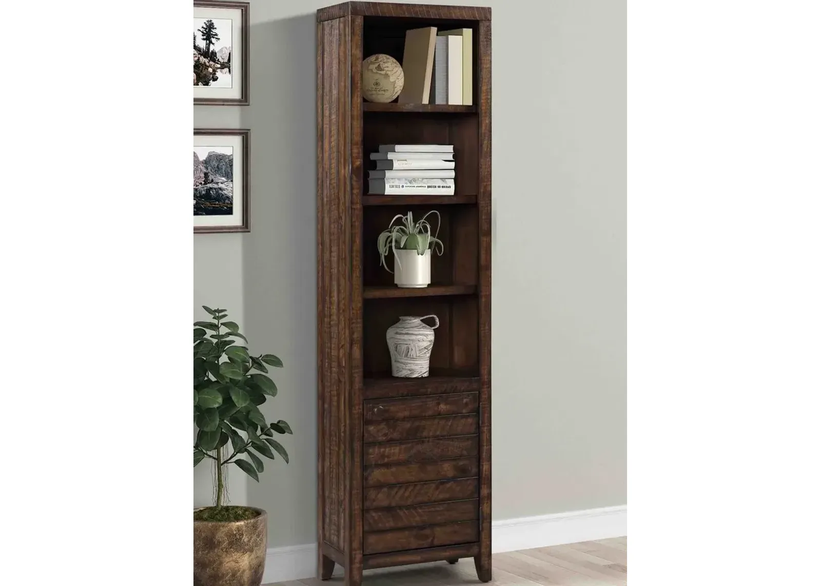 Tempe Tobacco 22 Inch Open Top Bookcase