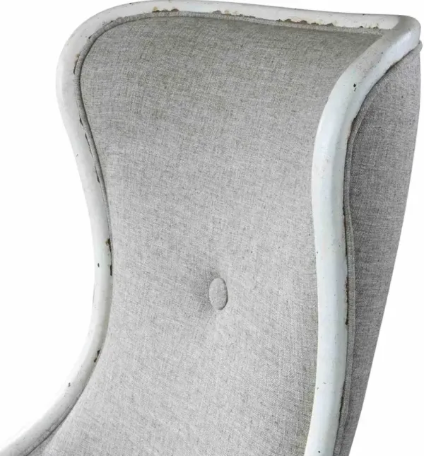 Uttermost Selam Weathered White Wing Chair