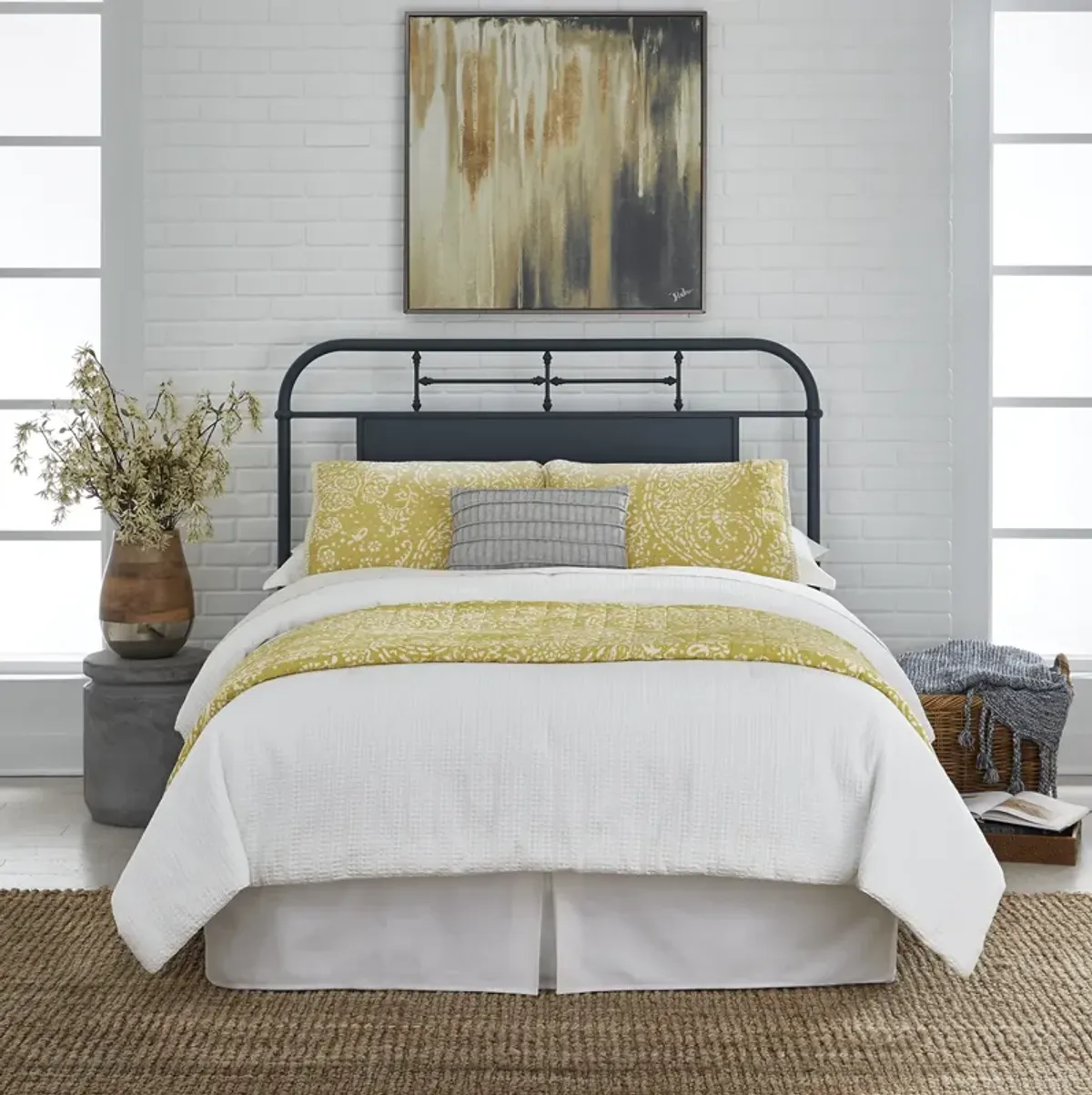 Liberty Furniture Metal Navy Vintage Series Queen Headboard