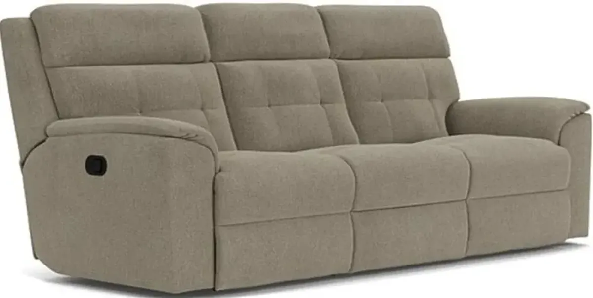 Flexsteel Mason Gray Dove Reclining Sofa