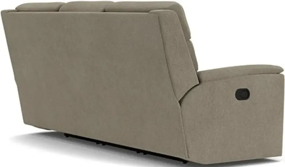 Flexsteel Mason Gray Dove Reclining Sofa