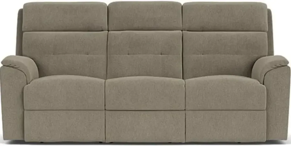 Flexsteel Mason Gray Dove Reclining Sofa