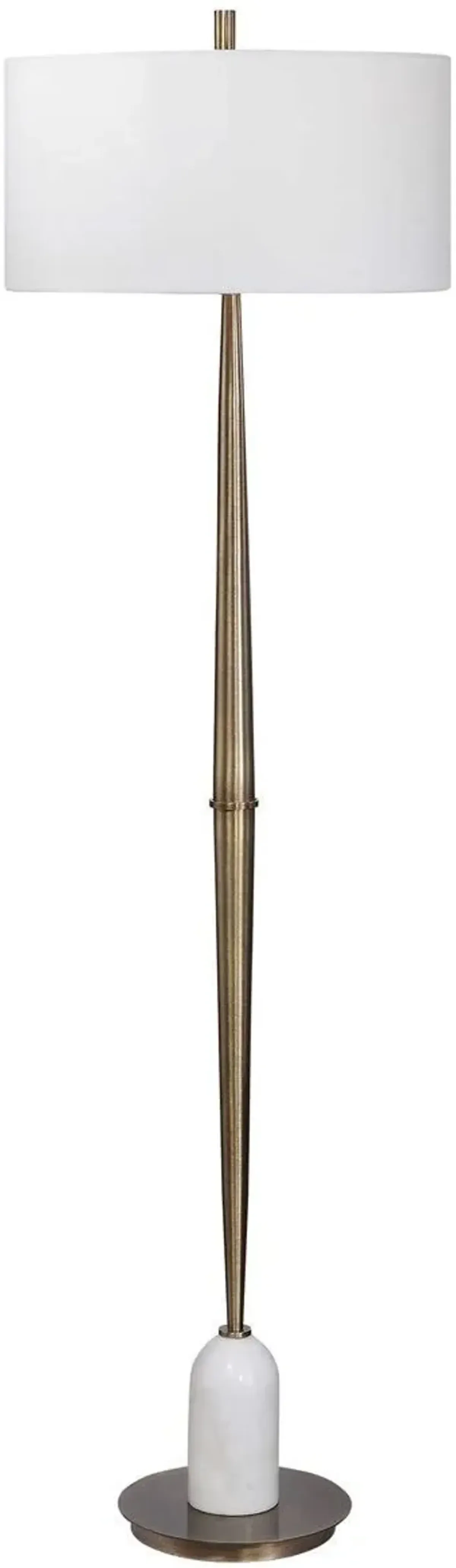 Uttermost Minette Antique Brass Floor Lamp