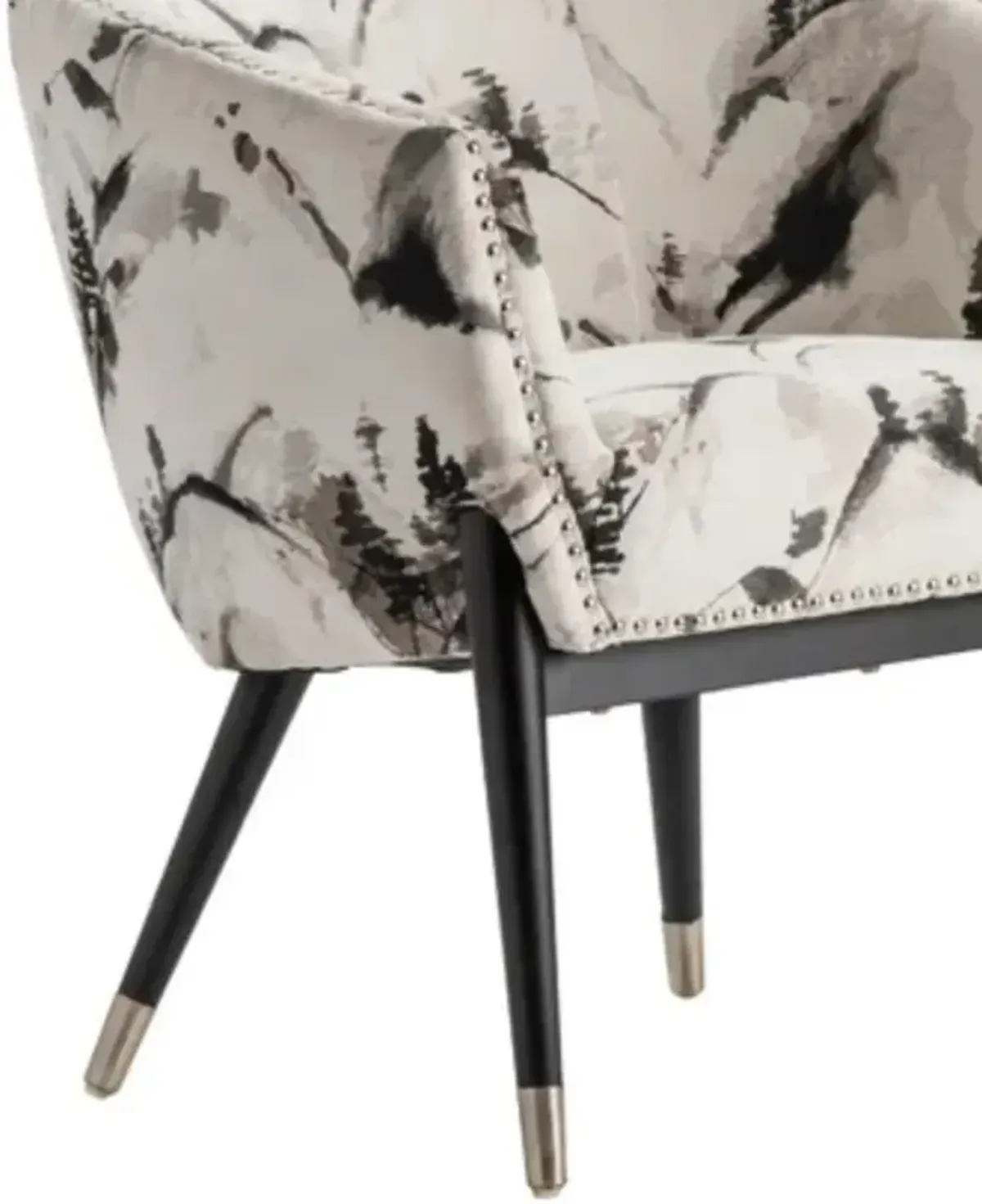 Crestview Florence Black/White Accent Chair