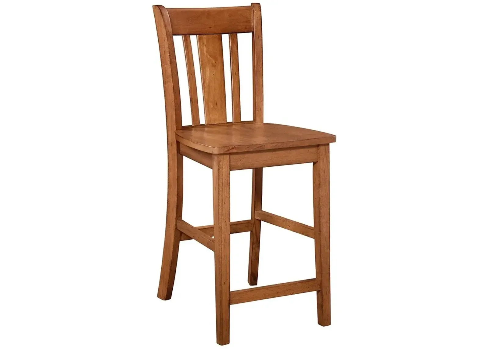 John Thomas Dining Essentials San Remo Wood Stool in Bourbon Oak