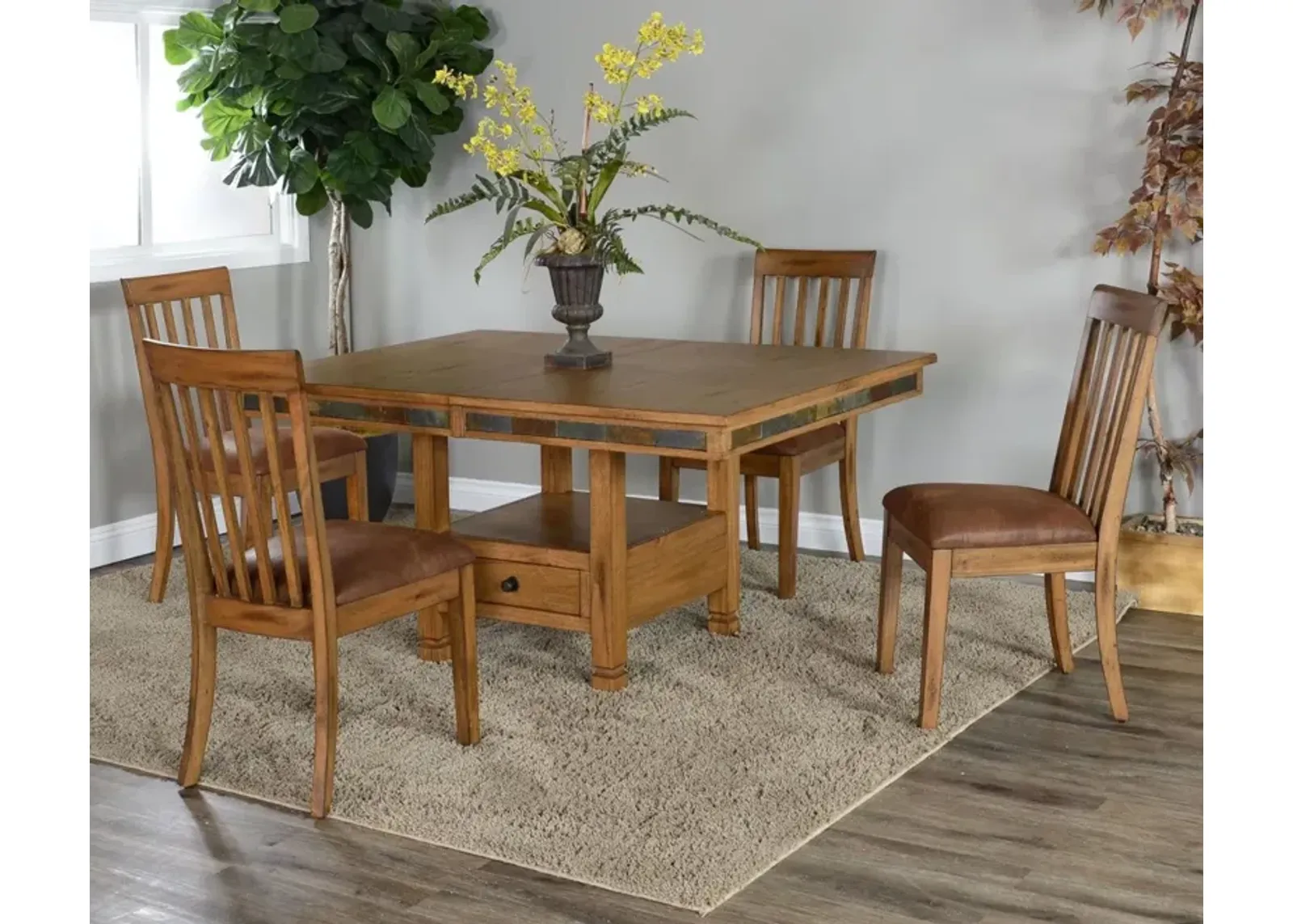 Sunny Designs Sedona Rustic Oak Dining Table