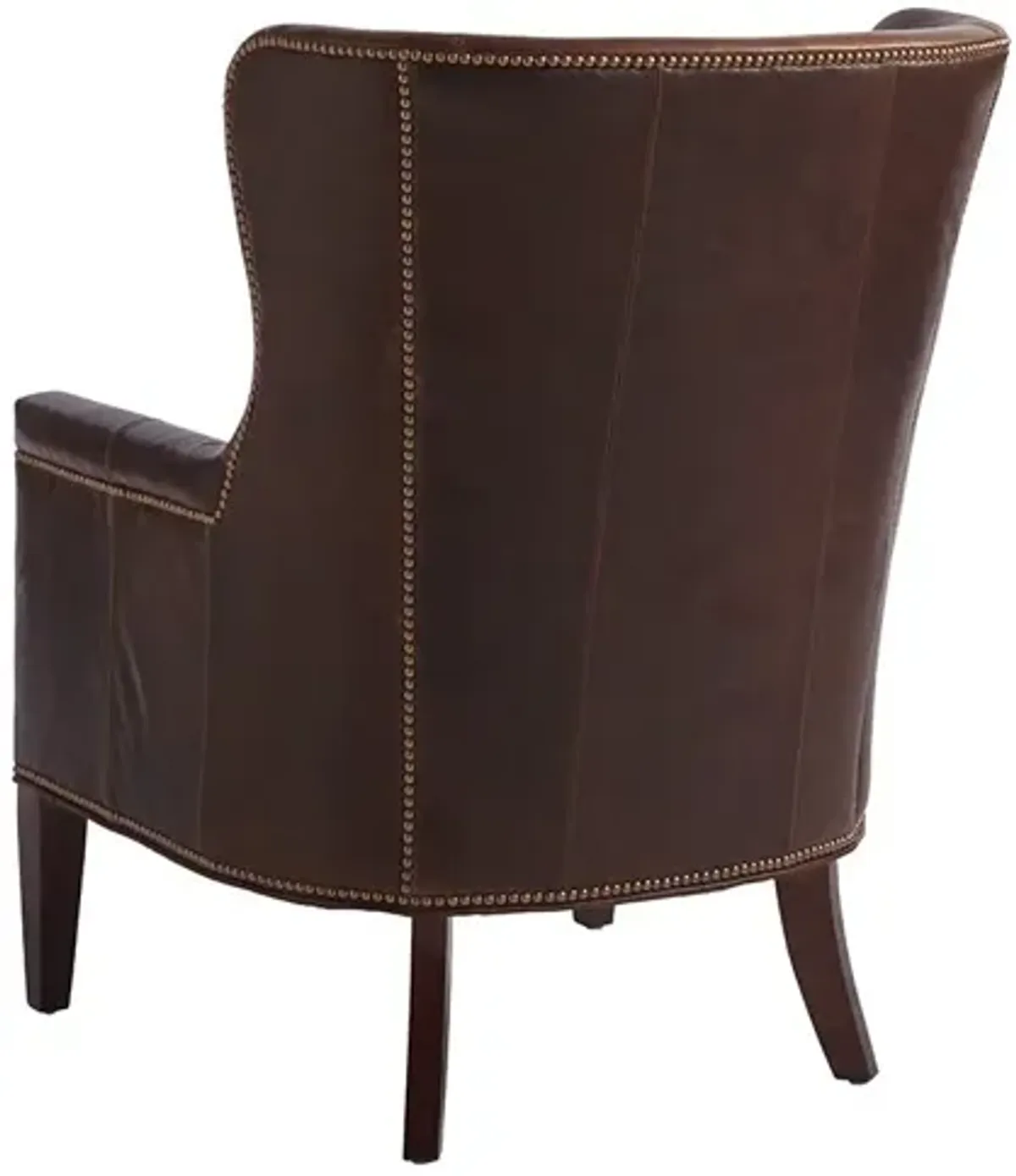 Barclay Butera Upholstery by Barclay Butera Avery Leather Wing Barrel Chair