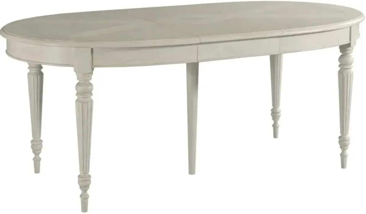 American Drew Grand Bay Egret Serene Oval Dining Table