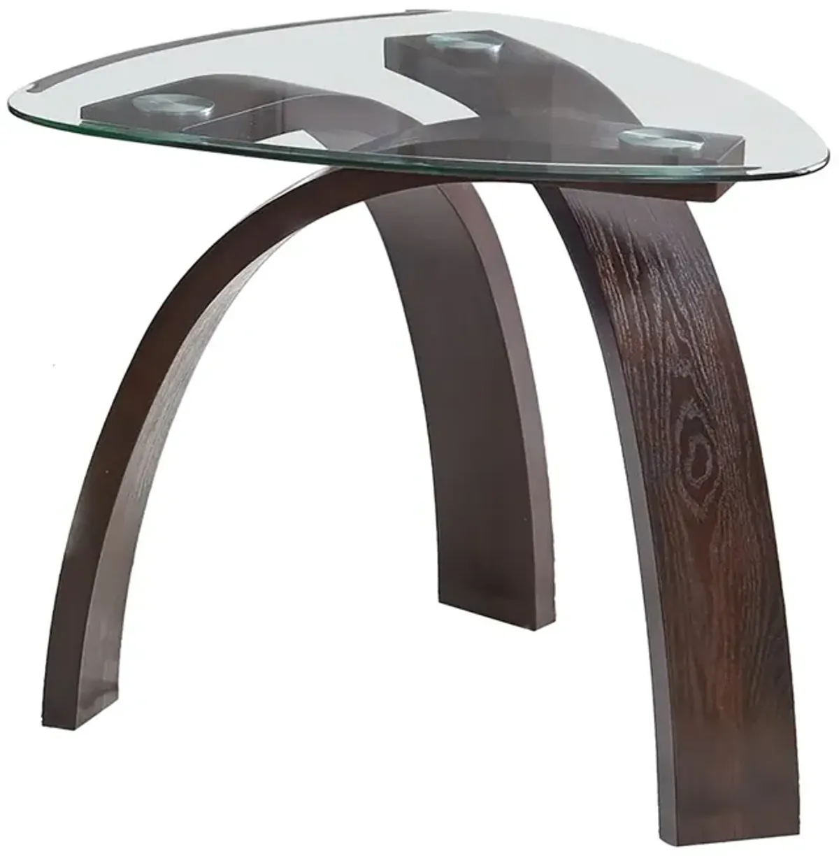 Steve Silver Pitman 3-Piece Glass Top Cocktail Table With 2 End Tables Set In Warm Merlot Cherry Finish