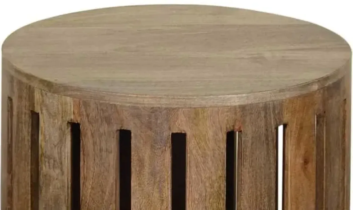 Crestview Oscar Brown Accent Table