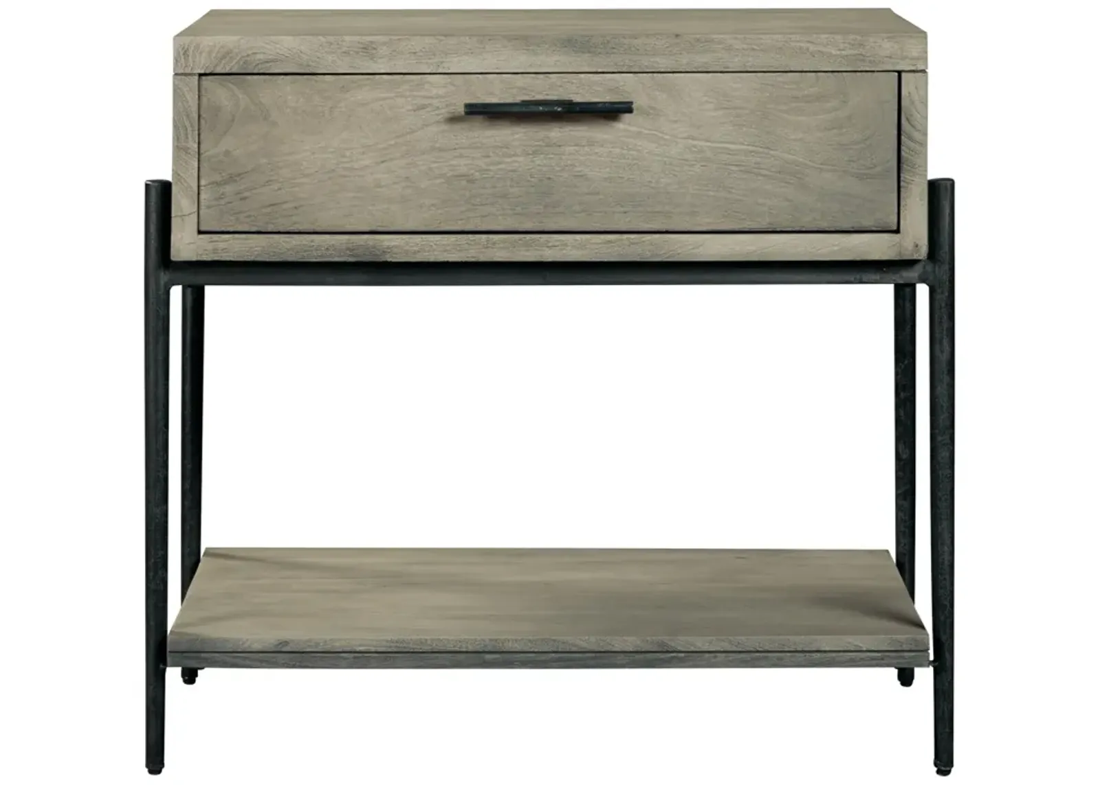 Hekman Single Drawer Night Stand Gray Bedford Park