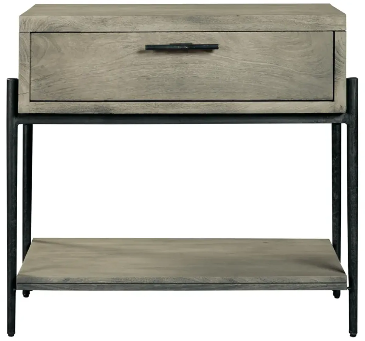 Hekman Single Drawer Night Stand Gray Bedford Park