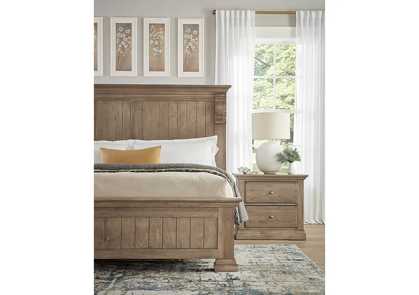 CARLISLE NATURAL GREY CORBEL KING HEADBOARD