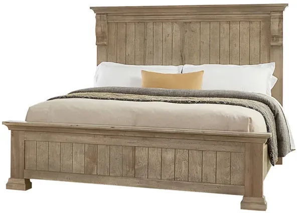Vaughan-Bassett Carlisle Corbel Natural Grey King Headboard