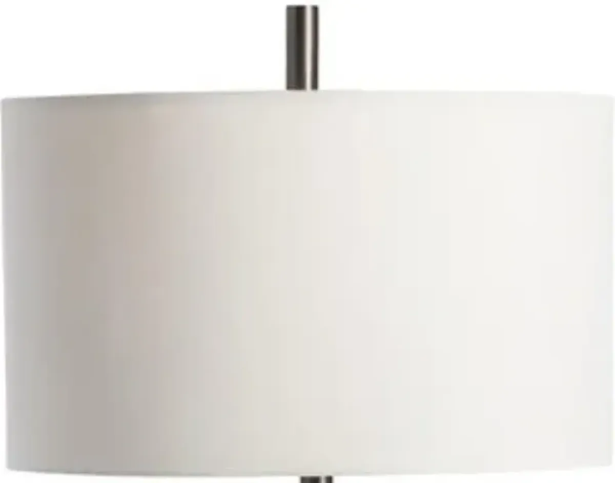 Crestview Simons Blue/Brown/White Table Lamp