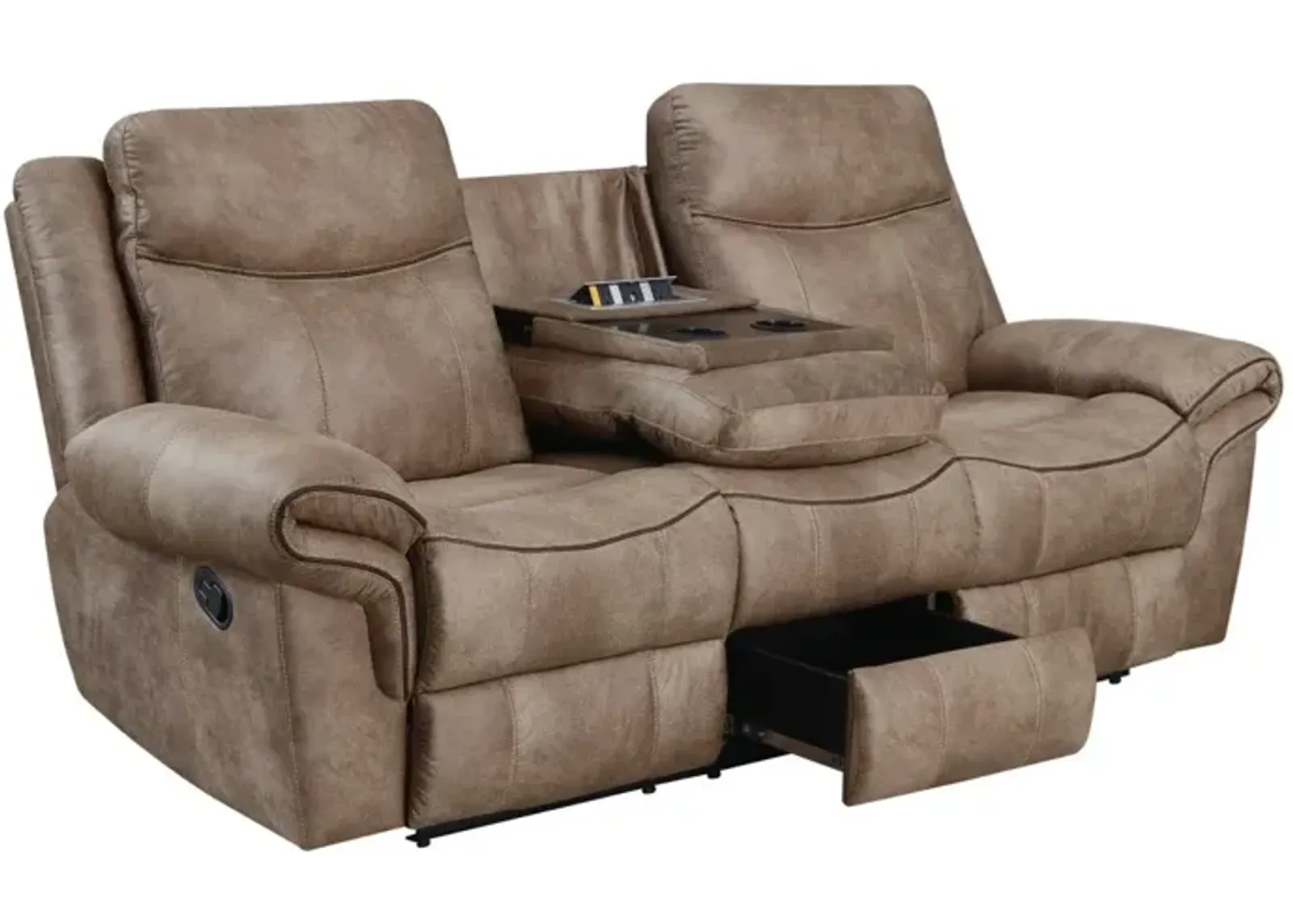 Steve Silver Nashville Manual Reclining Sofa with Drop-Down Console