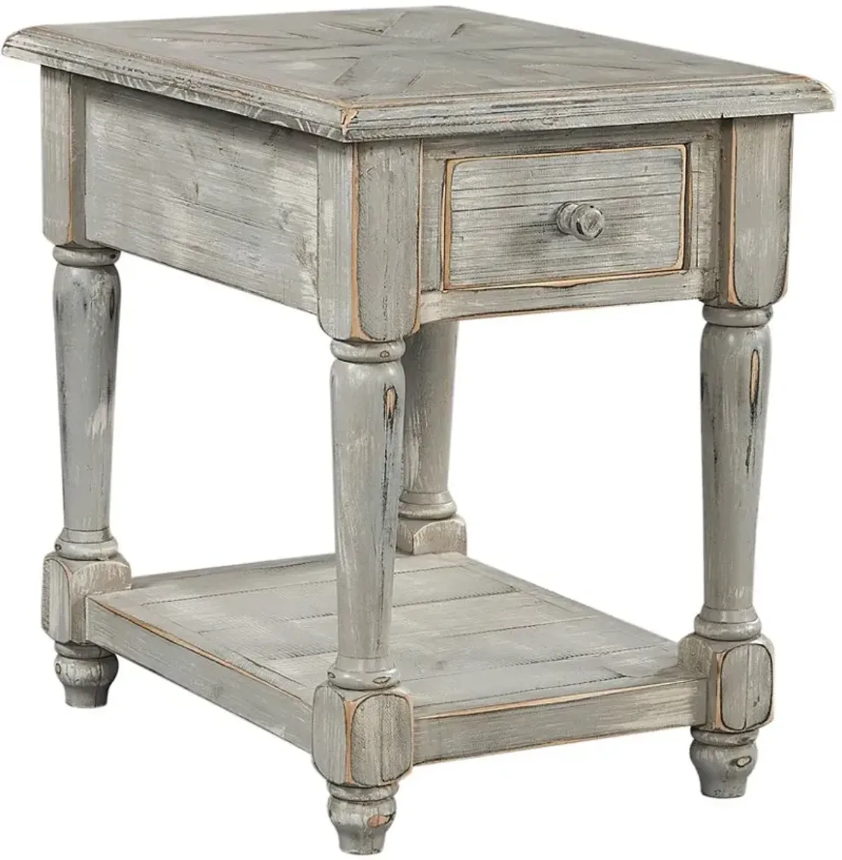 Aspenhome Hinsdale Greywood Chairside Table