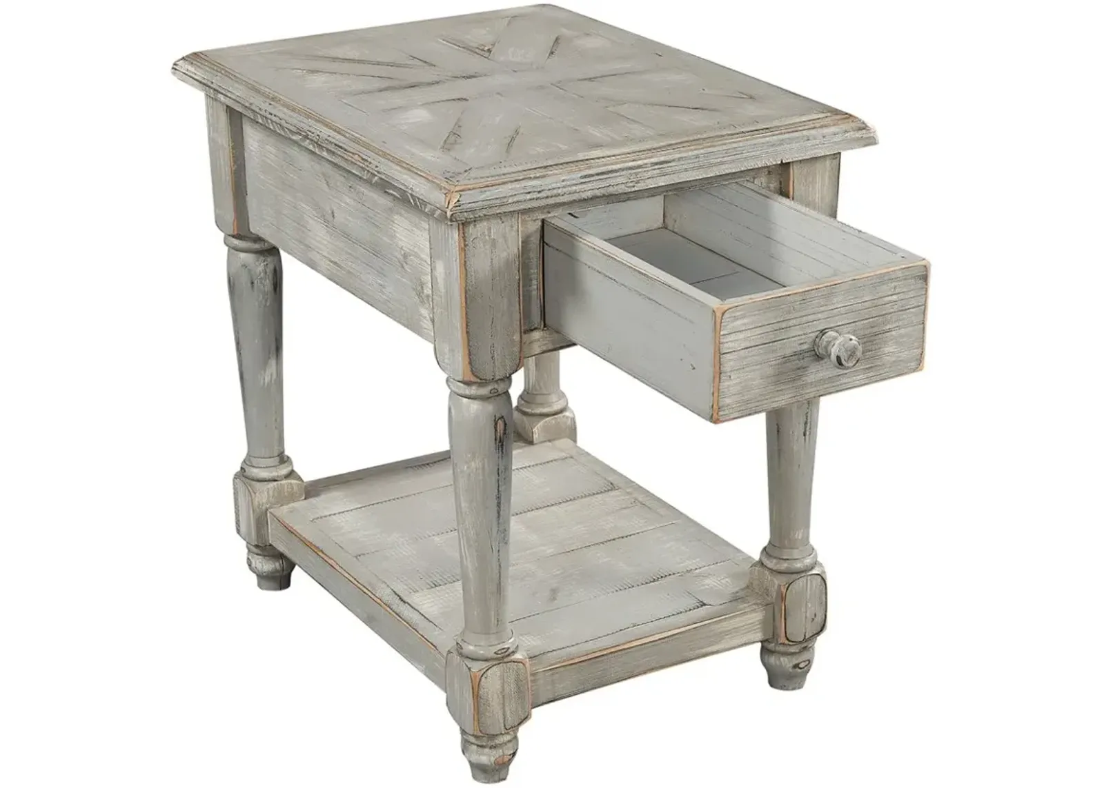 Aspenhome Hinsdale Greywood Chairside Table