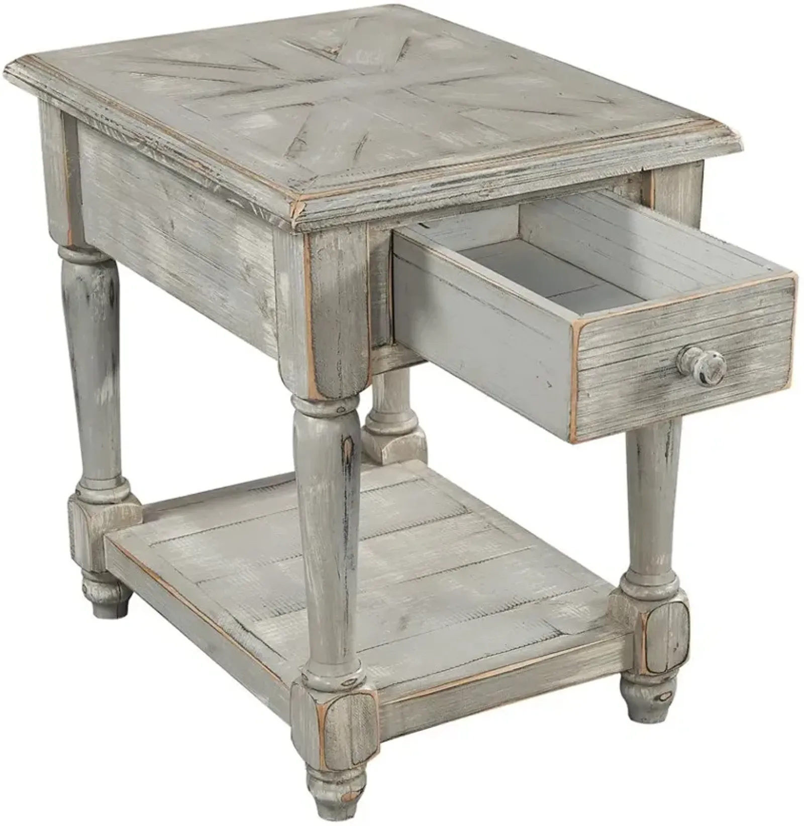 Aspenhome Hinsdale Greywood Chairside Table