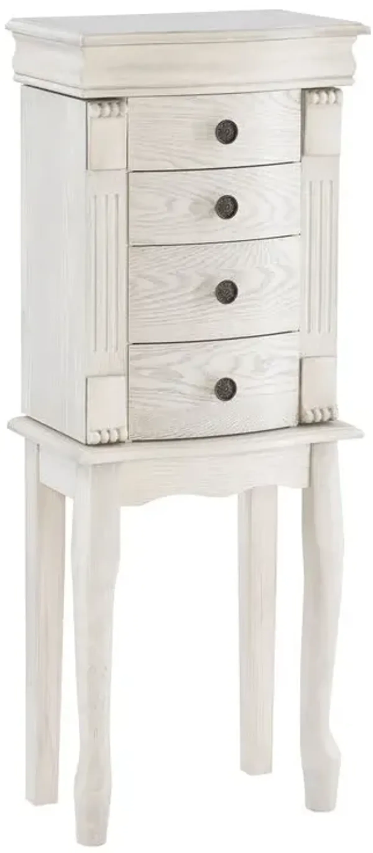 Powell Louis Philippe Off White Jewelry Armoire