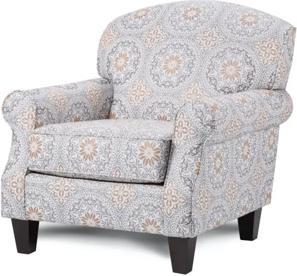 BATES EVANWOOD SMOKEY BLUE ACCENT CHAIR